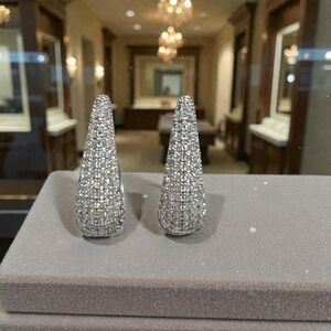 Teardrop Huggie Hoops